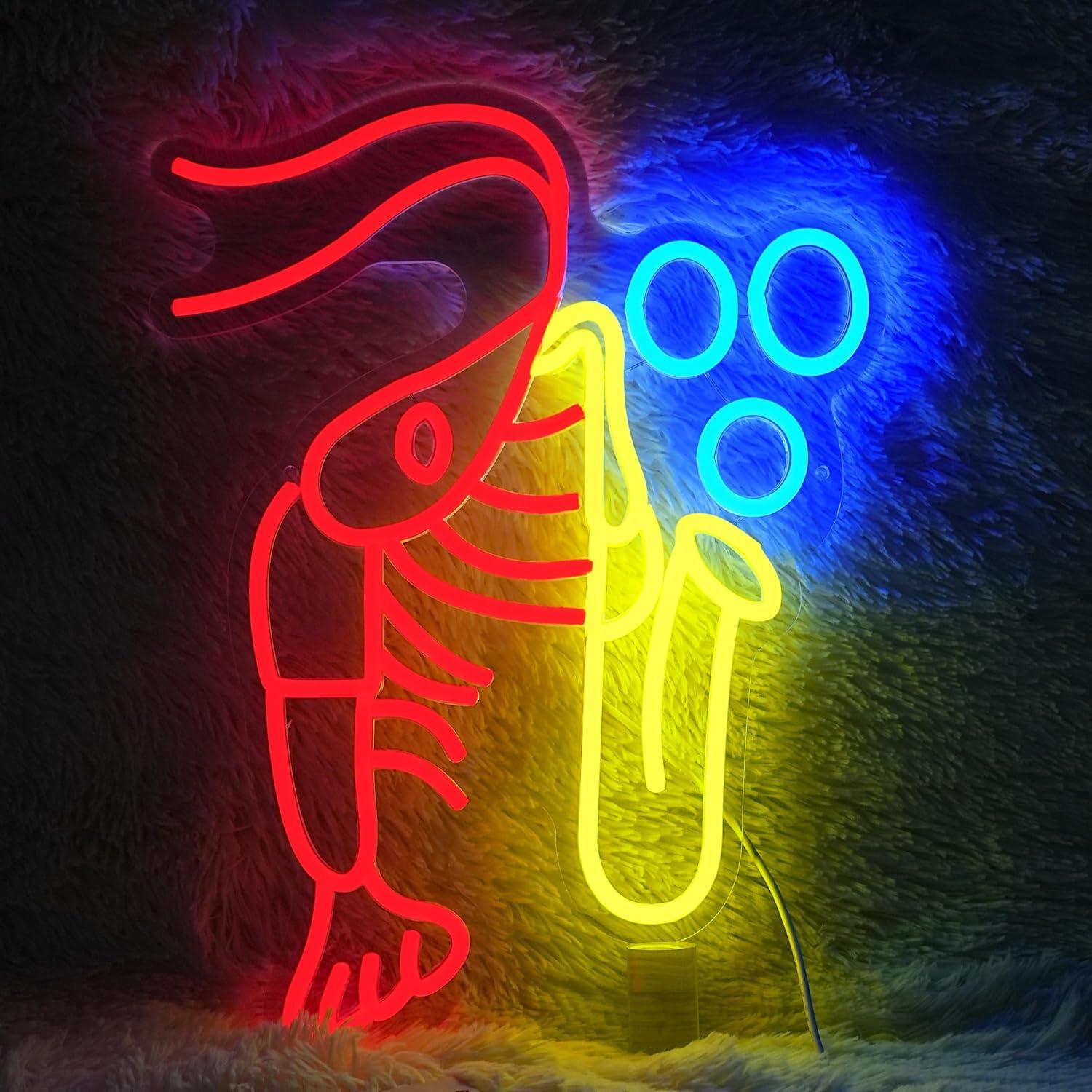Lobster Saxophone Neon Sign Ja - مراجعة Neon Sign Party وسعره