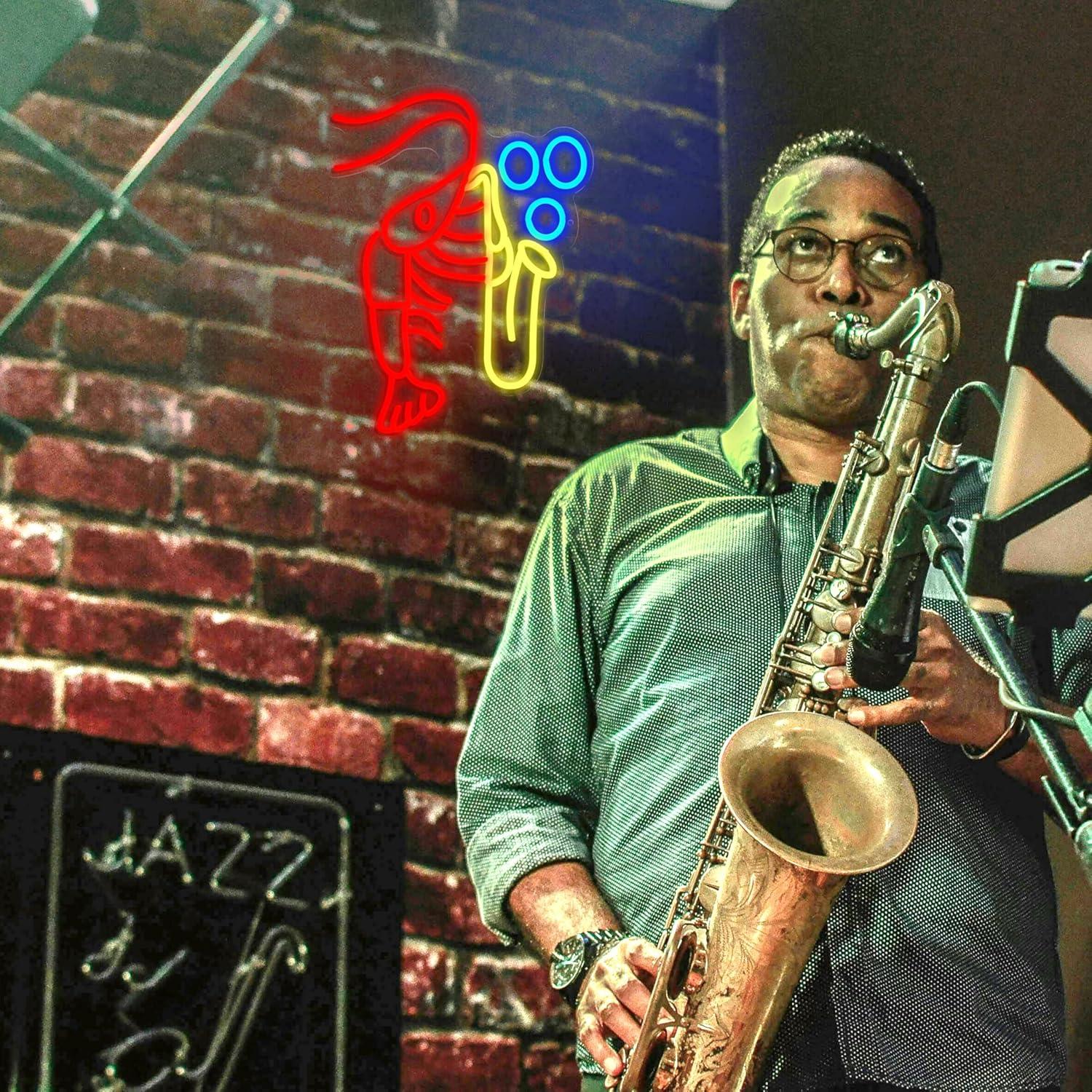 Lobster Saxophone Neon Sign Ja - مراجعة Neon Sign Party وسعره