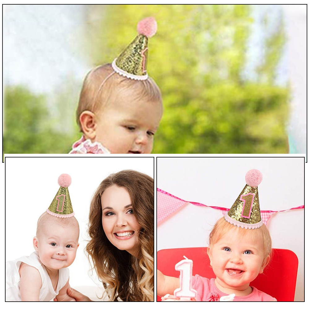 Pink Birthday Hat 1St Birthday - مراجعة Party Hat Cone وسعره