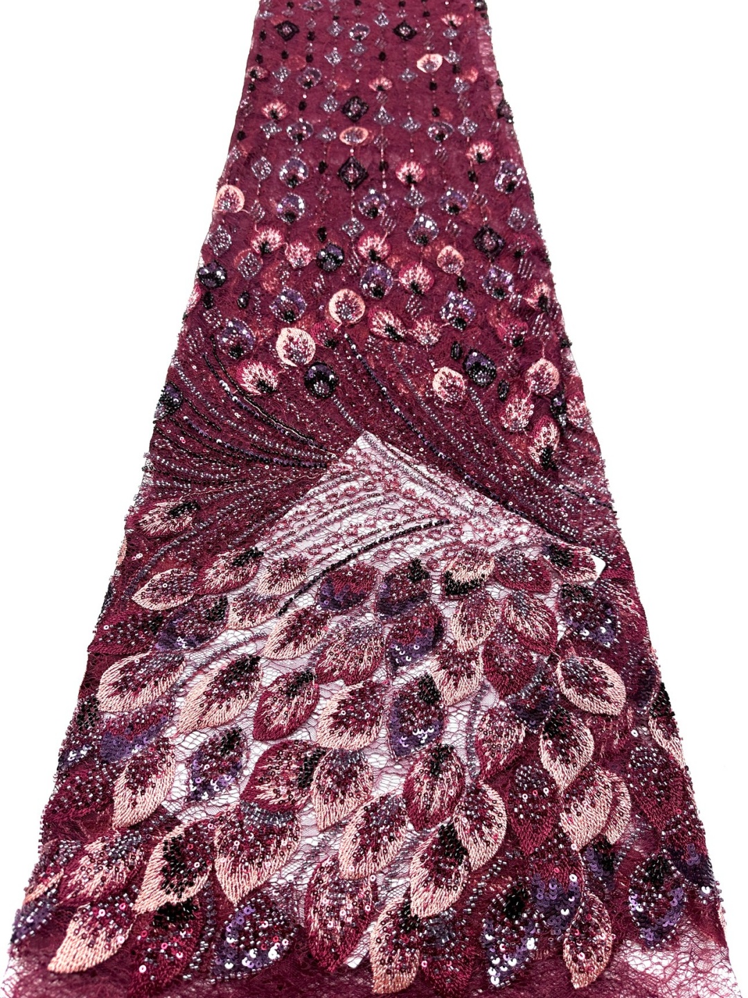 5 Yard Luxury African Fabric f - مراجعة Glitter Tablecloth وسعره
