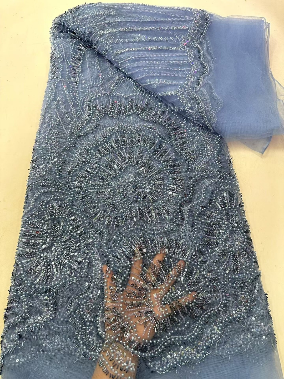 5 YardsAfrican Brown Beaded Se - مراجعة Glitter Tablecloth وسعره