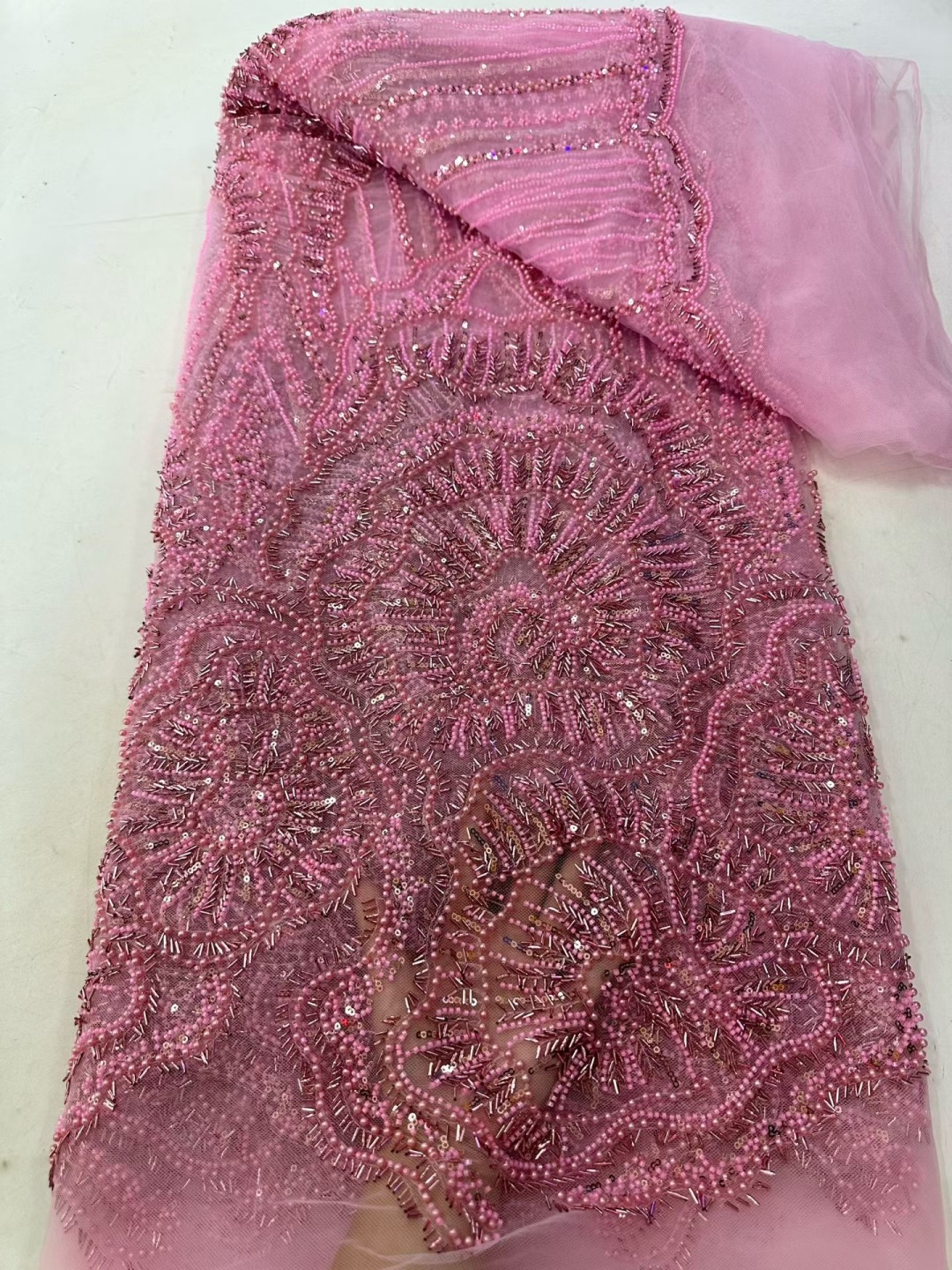 5 YardsAfrican Brown Beaded Se - مراجعة Glitter Tablecloth وسعره