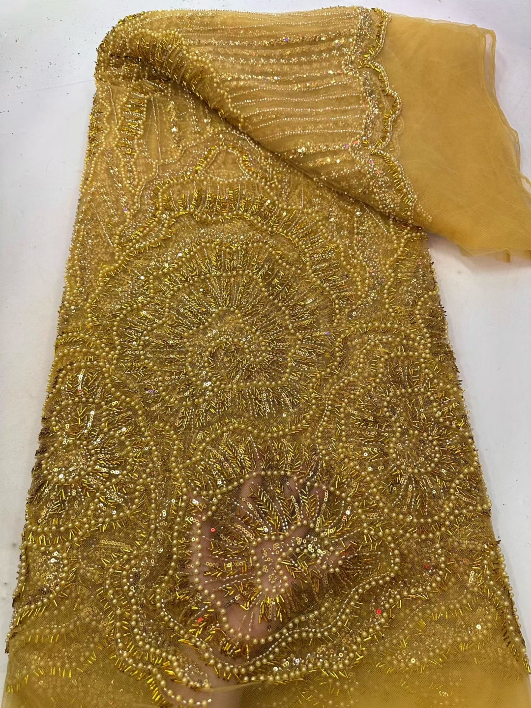 5 YardsAfrican Brown Beaded Se - مراجعة Glitter Tablecloth وسعره