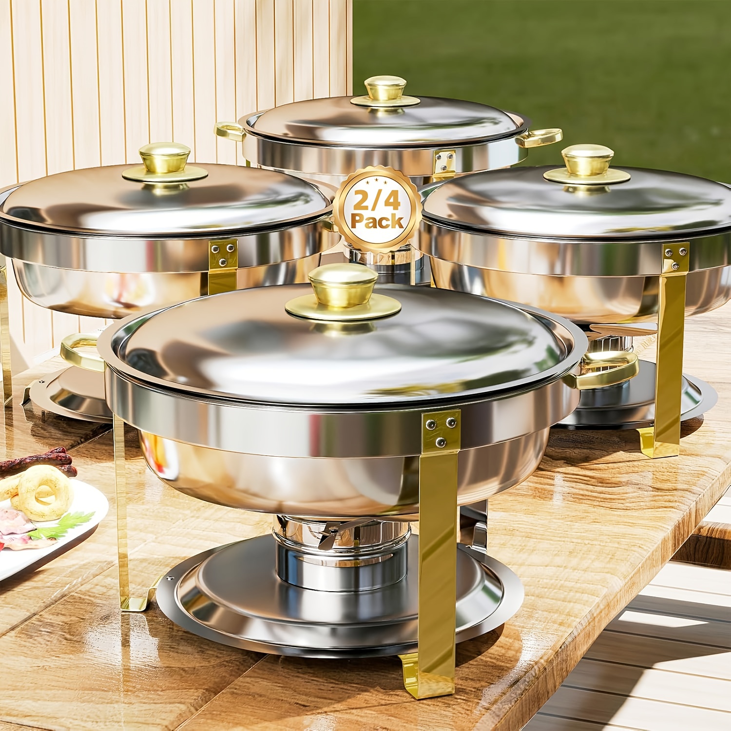 6/9QT Chafing Dishes For Buffe - مراجعة Event & Party Supply Photos وسعره