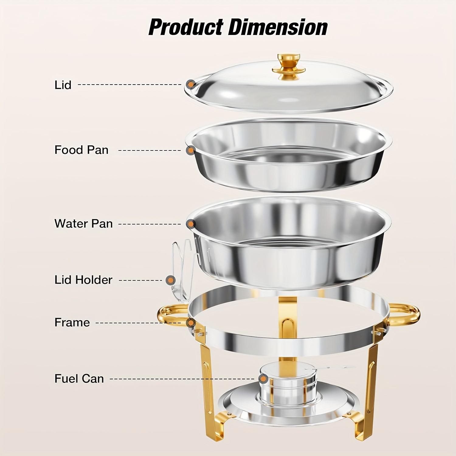 6/9QT Chafing Dishes For Buffe - مراجعة Event & Party Supply Photos وسعره