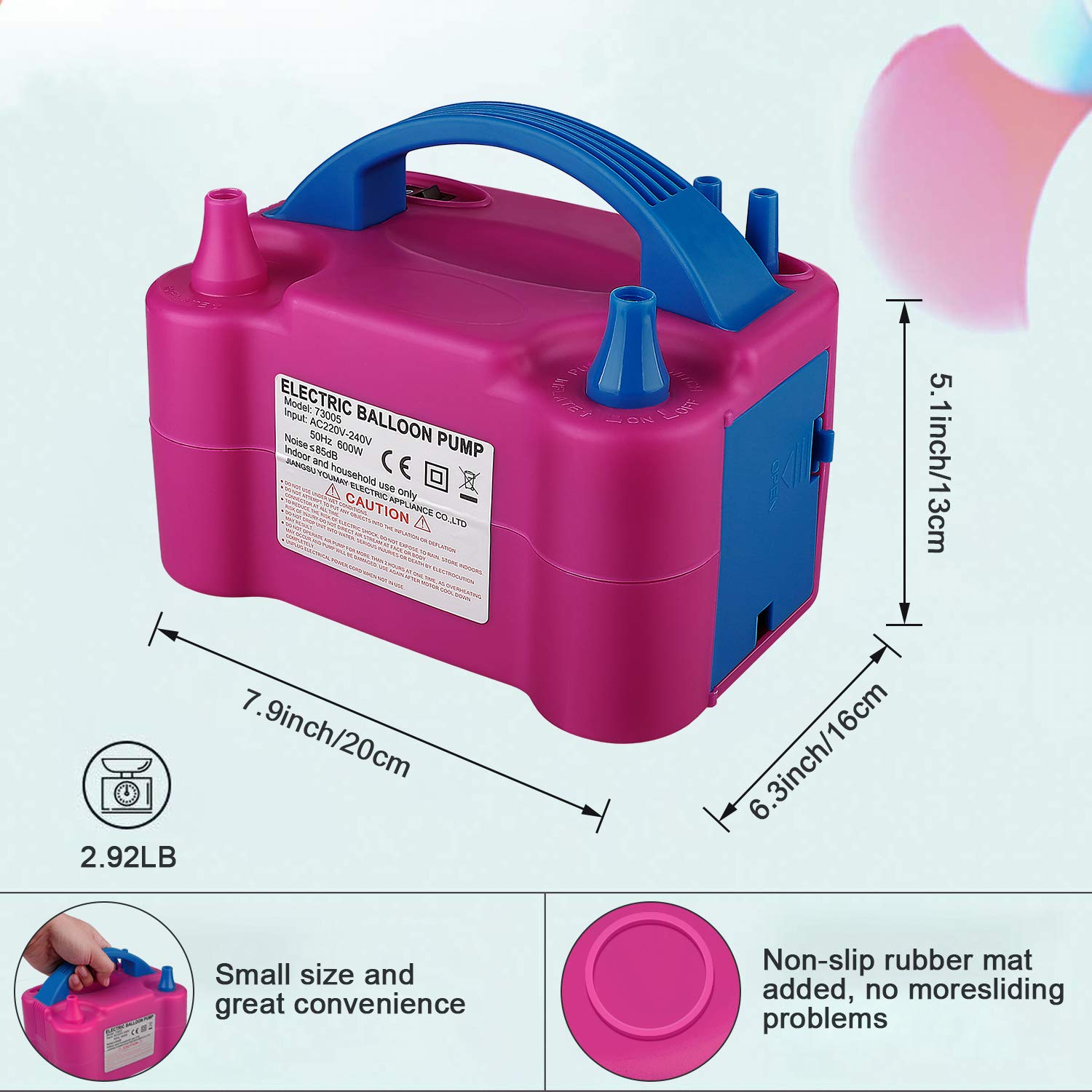 Portable Electric Balloon Blow - مراجعة Balloon Pump Hand وسعره