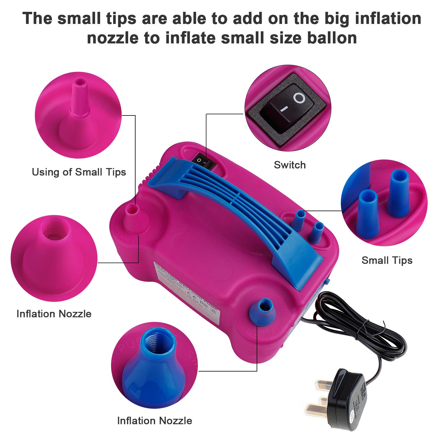 Portable Electric Balloon Blow - مراجعة Balloon Pump Hand وسعره