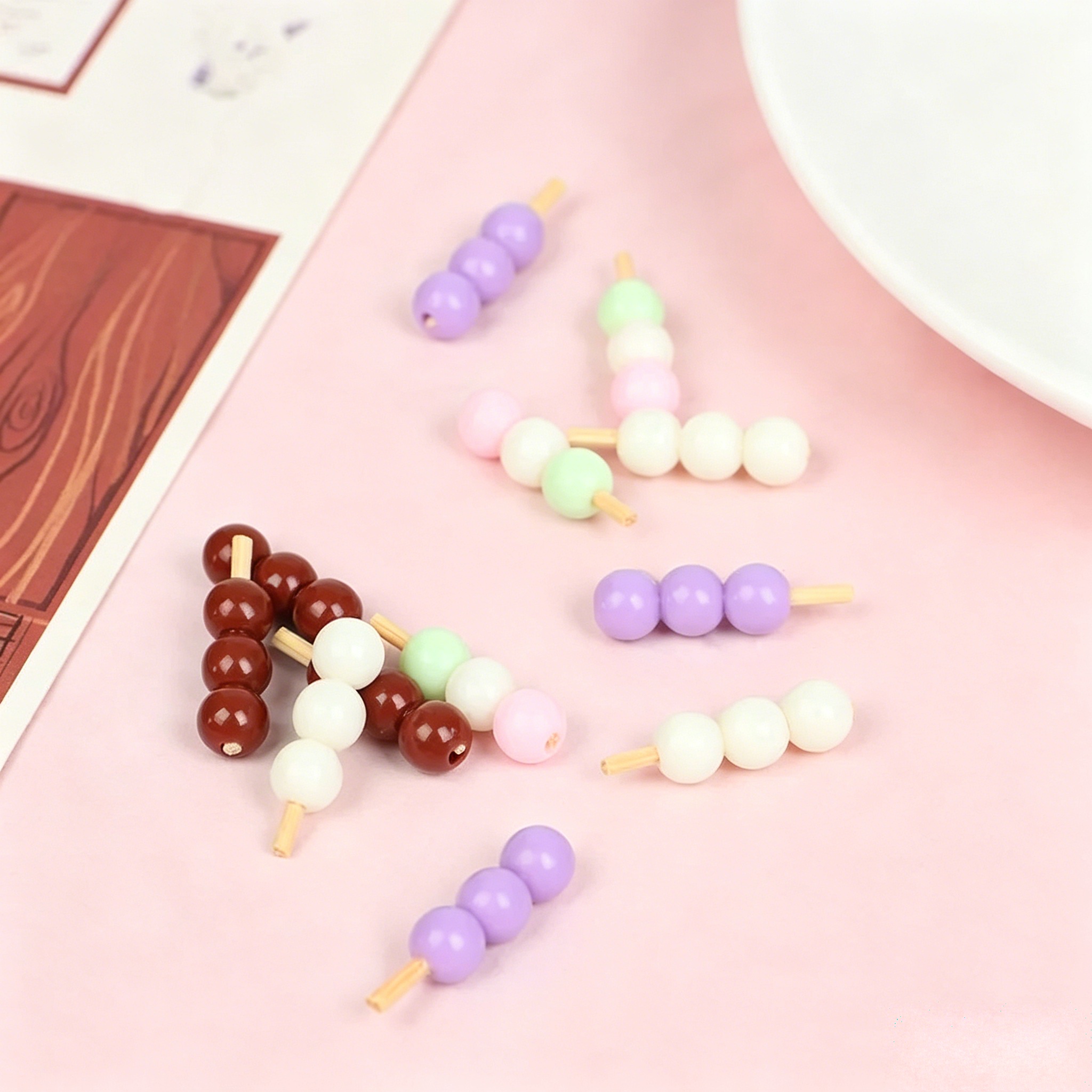 5pcs Doll House Mini Japanese  - مراجعة Centerpiece Stick وسعره